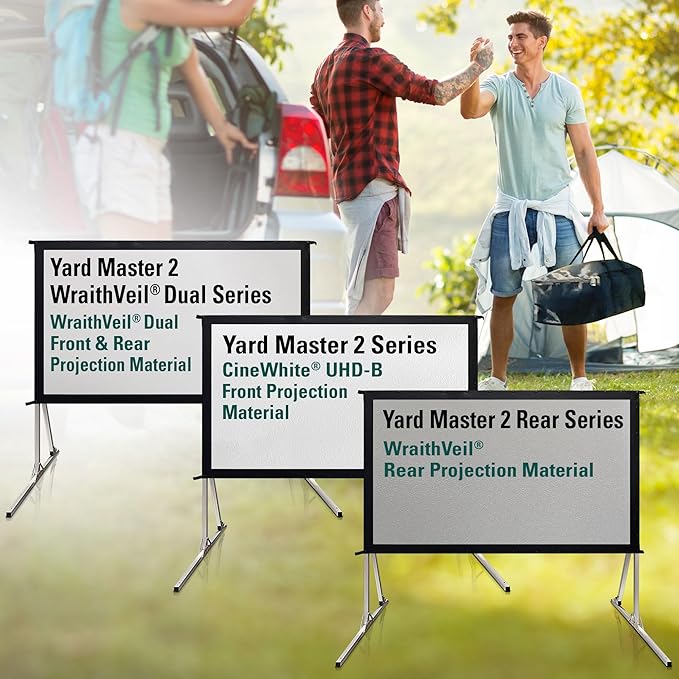 Elite Screens Yard Master 2, 100-inch Indoor Outdoor Portable Fast Folding Projector Screen w/ Stand 16:9, 8K 4K Ultra HD 3D Movie Theater Rear Projection , OMS100HR3 -US Based Company 2-YEAR WARRANTY