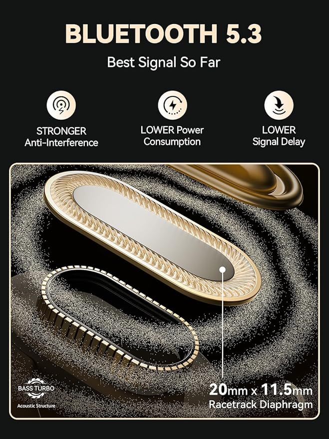AI Language Translation Earbuds Real Time, Bluetooth 5.3 Audifonos Traductores Inglés Español for 164 Languages & Accents, Translator Device for Travel Business Meeting Learning