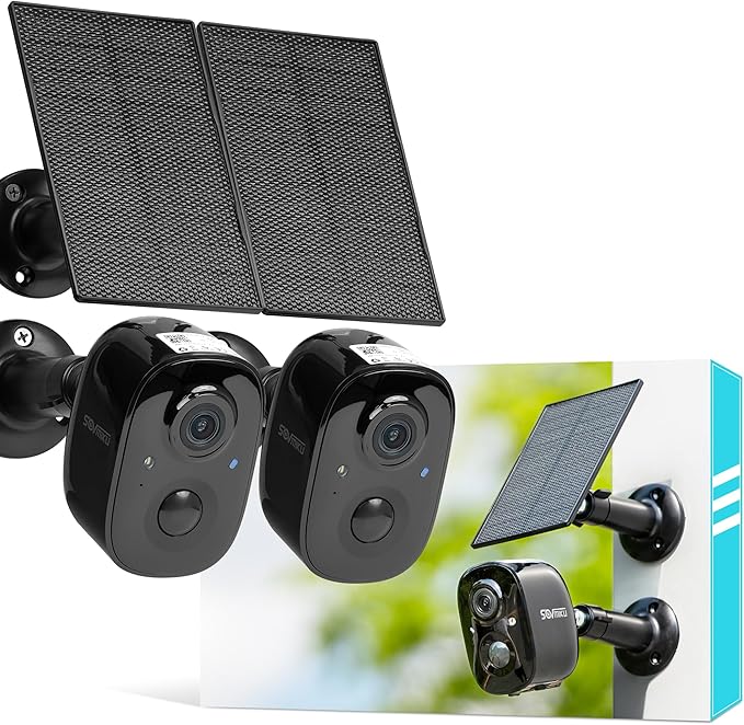 Vicohome 2G6B Best 2K Solar Security Camera Wireless Outdoor System, No NVR Needed, Battery Powered, Easy to Setup, Motion Detection,Two Way Audio,Color Night Vision, SD Slot, 180 Days Exchange Policy