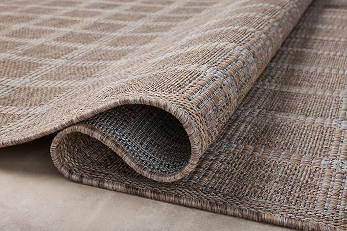 Loloi Amber Lewis Topanga Collection TOP-01 Natural/Bone 3'-11" x 5'-11" Indoor/Outdoor Accent Rug