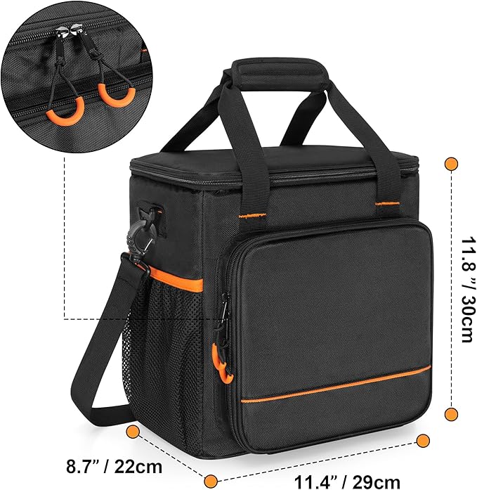 Travel Carrying Case Compatible with Nebula Mars 3/Cosmos Laser 4K/SE, Projector Storage Case Bag with Accessories Pockets(Patent Design)