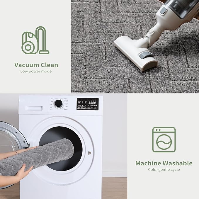 Stiio Front Door Mat Indoor Outdoor Entrance, Absorbent Muddy Dirt Resist Doormat, Low Profile Washable Fade Resistant Entryway Mat for Entry Patio Porch, 24x35.5 Inches Grey