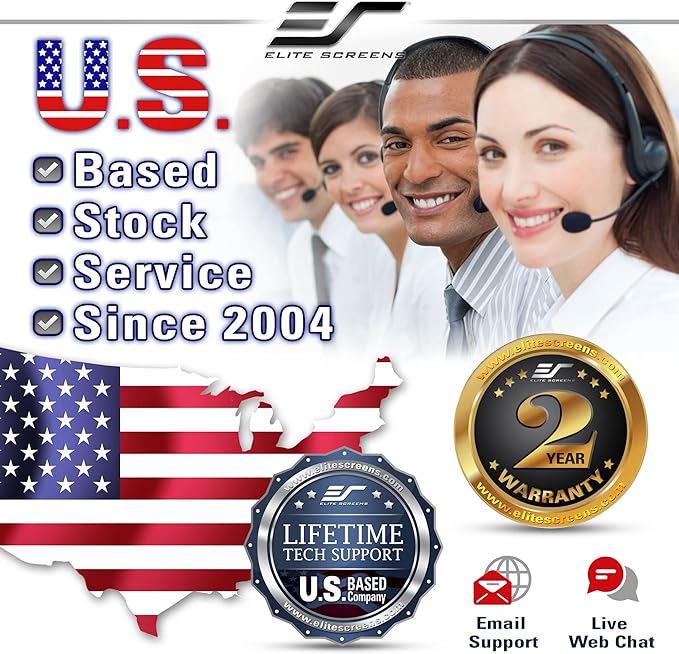 Elite Screens Manual Pull Down Projector Screen 110-INCH Home Movie Cinema Gaming Office Presentation, ISF Certified, Auto-Lock Mechanism, 4K / 8K 3D Ultra HDR HD Ready, M110H