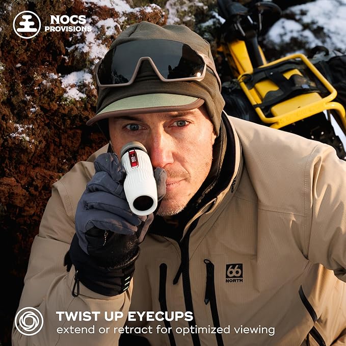 Nocs Provisions Zero Tube 10x25 ED Glass Waterproof Monocular – Rugged, Shockproof, Fogproof Optic for Adults & Kids, Built for Birdwatching, Hunting & Travel - Ultramarine Blue