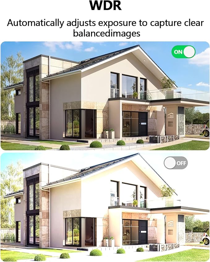 WEILAILIFE 【Auto Tracking & 2-Way Audio】 3MP Security Cameras Wireless Outdoor, PTZ WiFi Video Surveillance Cameras for Home Security