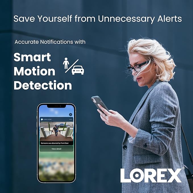 Lorex 4K+ 16 Channel (8 Wired + 8 Fusion Wi-Fi) 2TB NVR System | 3 White 4K Dome Cameras (No Cables) | Smart Security Lighting | Person & Vehicle Detection | Color Night Vision | IP67 Weatherproof