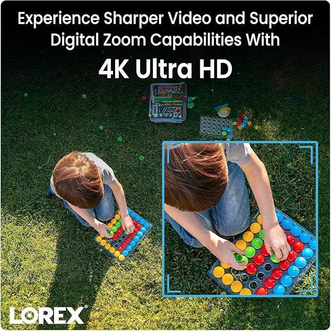 Lorex 4K+ 16 Channel (8 Wired + 8 Fusion Wi-Fi) 2TB NVR System | 3 White 4K Dome Cameras (No Cables) | Smart Security Lighting | Person & Vehicle Detection | Color Night Vision | IP67 Weatherproof