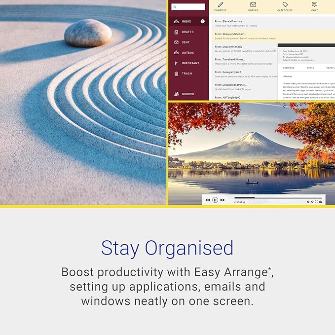 Dell S2725DS Monitor - 27 Inch, QHD (2560x2440) Display, 100Hz refresh rate, 1500:1 contrast ratio, TÜV Rheinland Eye comfort 4 Star, Integrated 2x5W speaker, Height/Tilt/Swivel/Pivot- Ash White color