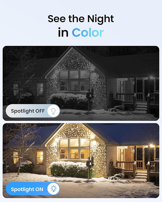 ZOSI 2K Wi-Fi 6 Security Camera System, 4PACK 3MP Plug-in WiFi Cameras Indoor Outdoor, Person Detection, Color Night Vision, 2 Way Audio, Light & Siren Alarms, Remote Monitoring, 8CH 4K NVR, 1TB HDD