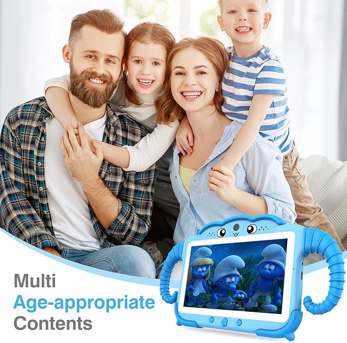 Kids Tablet 7IN Toddler Tablets for Kids 3-7, Tablet for Toddlers Learning 32GB with Touch Screen Educational Games, GMS, Parent Controls, WiFi Edition Tablets for Child Boy Girl (Blue)