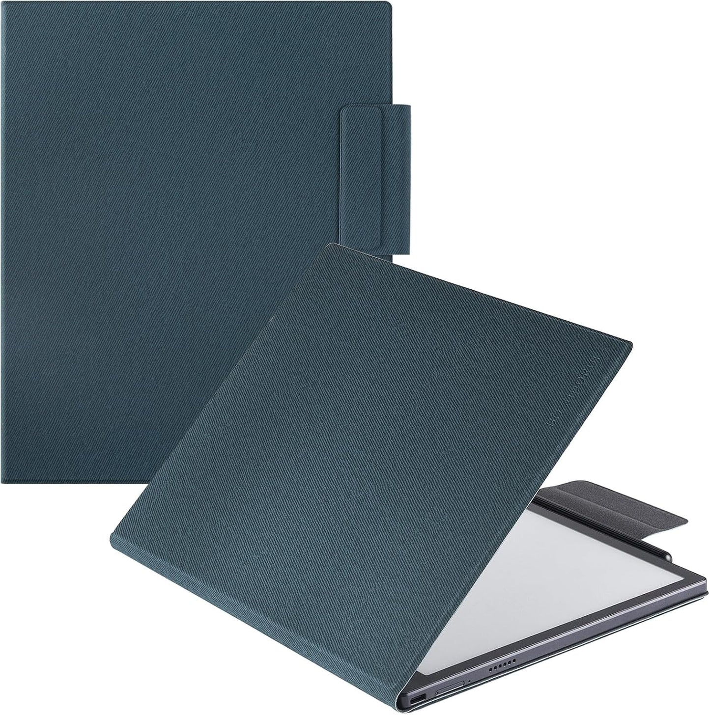BOZHUORUI Case for 10.3" Boox Tab Ultra C Pro ePaper Tablet | with Sleep/Wake | Magnetic Adsorption | Pen Clasp Design | Thin & Light | PU Leather Smart Cover (Pine Green)