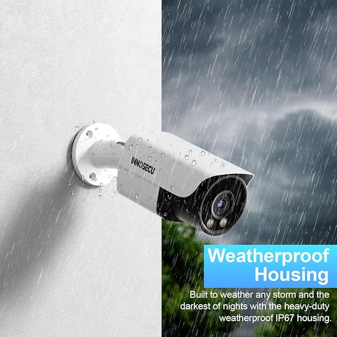 8MP Bullet IP PoE Camera, Smart Dual Light Security Camera, Color Night Vision, Waterproof Outdoor IP67, Two-Way Audio, Wide Angle 110° 2.8mm Lens, Human Vehicle Detection, INB8BD37Y