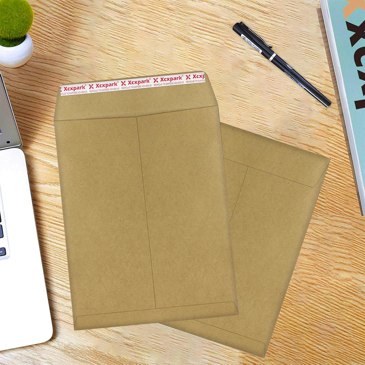 120 PCS 9x12 inches Security Catalog Envelopes Printable Self Seal Envelopes, Anti Tear Recycled Kraft Envelopes for Invitation Cards, Pictures, Photos, Documents