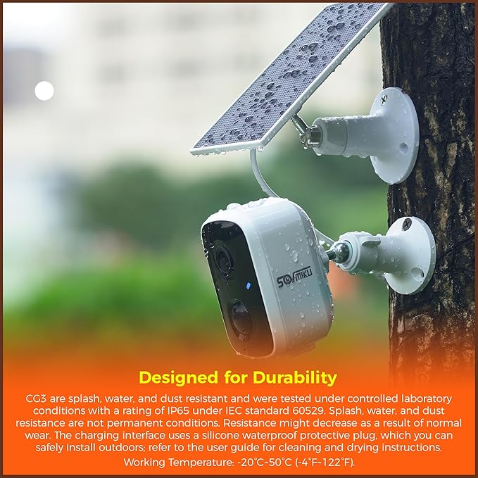 SOVMIKU 2CG3 Starlight Color Night Vision Solar Security Camera Wireless Outdoor,2-Years Free Cloud Storage,Two Way Audio,Easy to Setup, PIR Motion Detection,2.4GHz Wi-F,SD Slot,Vicohome