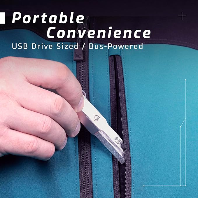 OWC Envoy Pro Mini 1TB (10Gb/s) SSD, Up to 940 MB/s Speed, Portable Flash Drive with USB-C and USB-A, Compatible with Mac, PC, Xbox, PS5, Professional Stick for Gaming, Storage, and Backup