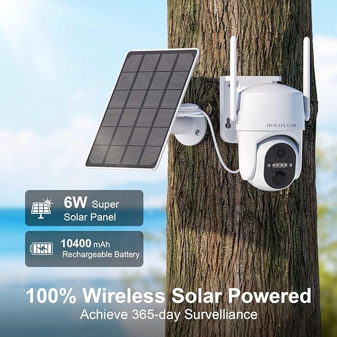 4G LTE Cellular Security Camera No Internet Needed, No wifi Security Camera Outdoor wireless, Wireless Security Cameras Outdoor with SIM Card, 360 PTZ, Human Sensor, SD/cloud, 2-way Talk, IP66