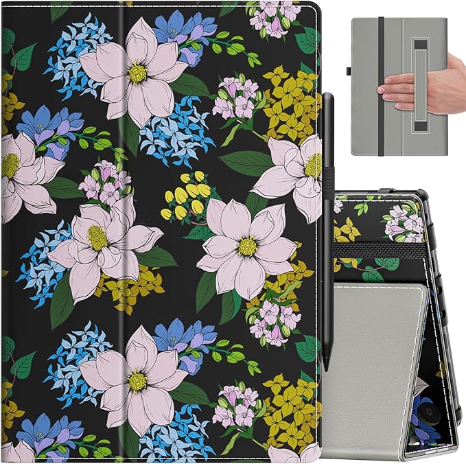 VORI Case for All-New Amazon Kindle Fire HD 10 Tablet (13th/11th Generation 2023/2021 Release) and Fire HD 10 Plus - Slim Folding Stand Folio Cover with Auto Wake/Sleep & Hand Strap, Orchid