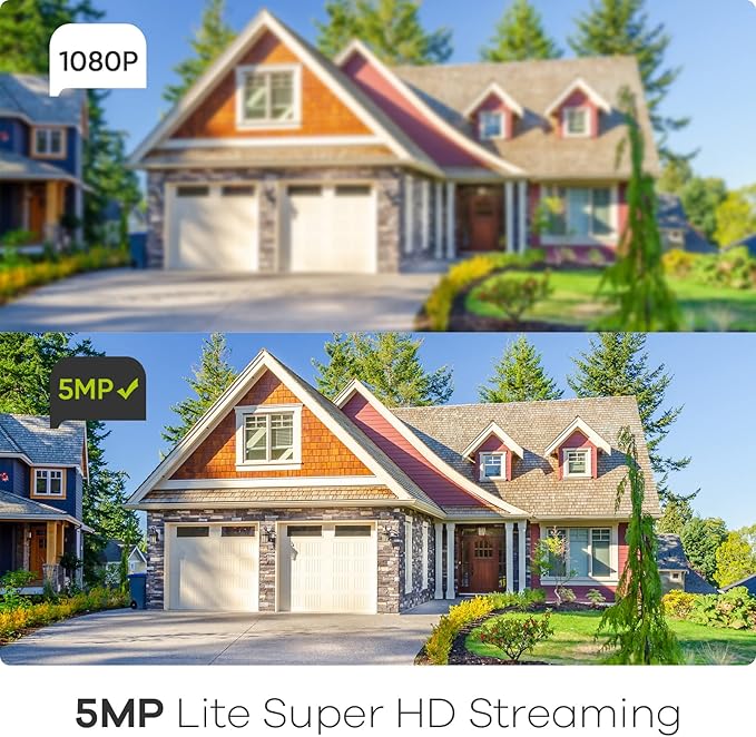 SANNCE 5MP 8 Channel Security Camera DVR, H.264+ Hybrid 5-in-1 Surveillance DVR Recorder, Supports 2MP TVI AHD CVI CVBS Analog IP Security Cameras, Remote Access, Motion Alert (NO Hard Drive)