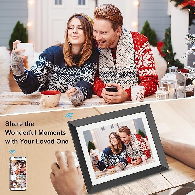 11-inch WiFi Digital Picture Frame - 2K FULLJA Digital Photo Frame 32GB with IPS Touch Screen, Motion Sensor, Email Photos from Anywhere, Instantly Share via App, Gifts for Christmas Festivals
