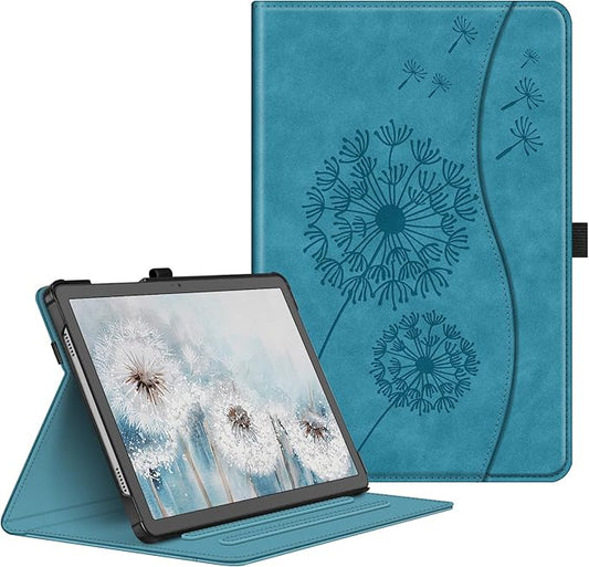 Fintie Case for Samsung Galaxy Tab A9 Plus/A9+ 5G 11 Inch 2023 Model (SM-X210/X216/X218), Multi-Angle Viewing Smart Stand Back Cover with Pocket Auto Wake/Sleep, Dandelion