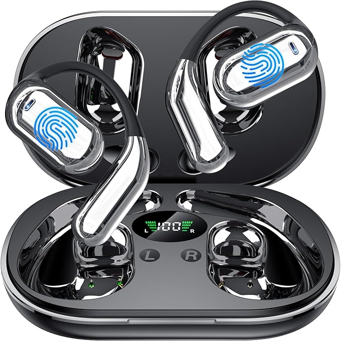 AI Translation Earbuds Real Time, 3-in-1 Translator Earbuds, 80H Playtime Translating Device, 144 Language Translator Earbuds for iPhone and Android, for Travel/Business/Meeting/Learning