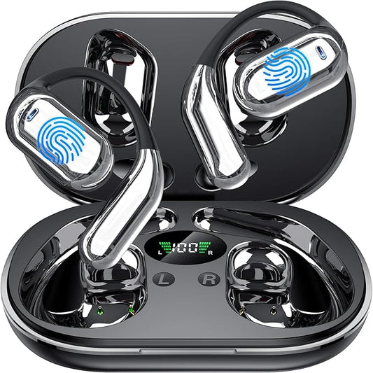 AI Translation Earbuds Real Time, 3-in-1 Translator Earbuds, 80H Playtime Translating Device, 144 Language Translator Earbuds for iPhone and Android, for Travel/Business/Meeting/Learning