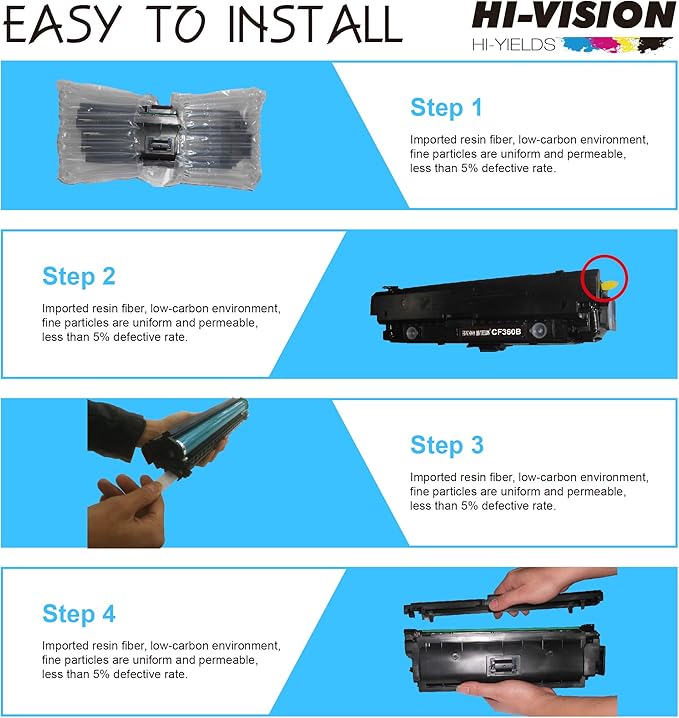 HI-Vision Compatible C4127X Toner Cartridge Replacement for 27X 4127X 4127 Work with Laserjet 4000 4000n 4000t 4000tn 4000se 4050 4050n 4050t 4050tn 4050se Printer (1Pack, Black)