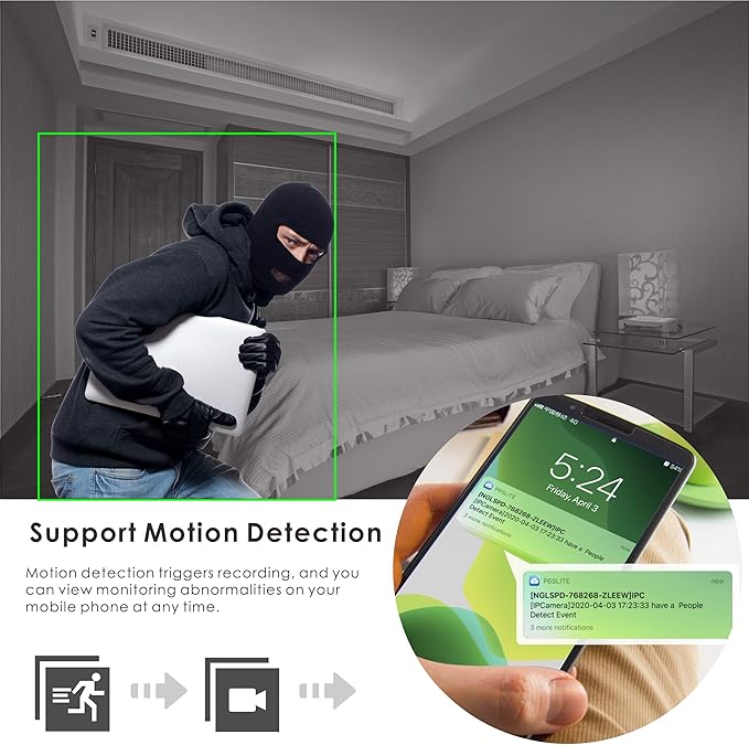H.265 HD 1080P Security POE PTZ Dome Camera, Hikvision Compatible Indoor/Outdoor 2.7-13.5mm Motorized Lens 5X Zoom, Audio in,Pan 355° Tilt 90°, Waterproof IP66 98ft Night Vision,Motion Detection