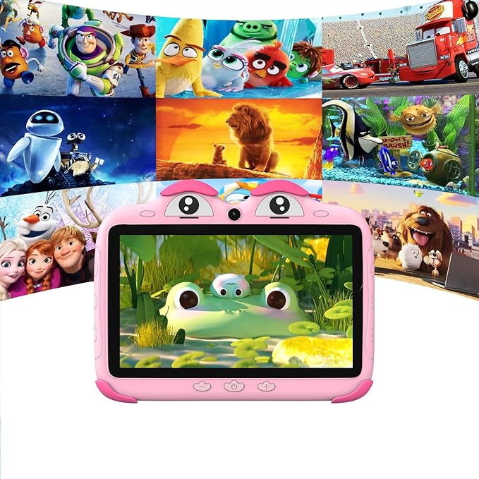 Kids Tablet 7 Inch 32GB with WiFi, Toddler Tablet for Kids Software Installed Parental Control, Children Learning Android Tablets for Toddlers Boys Girls