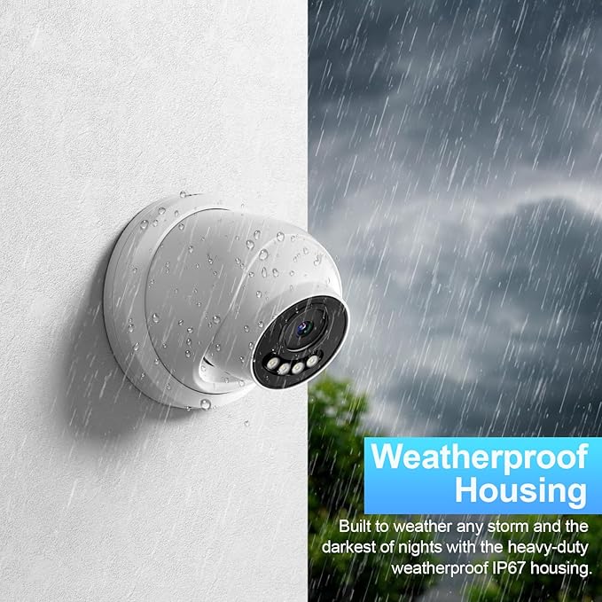 8MP PoE Camera, 4K Turret Security IP Camera @30fps, 5X 2.7~13.5mm Motorized Lens, Smart Dual Light Color Night Vision, Two-Way Audio, Outdoor IP67, SD Card Slot (not Included), IND8VD99Z