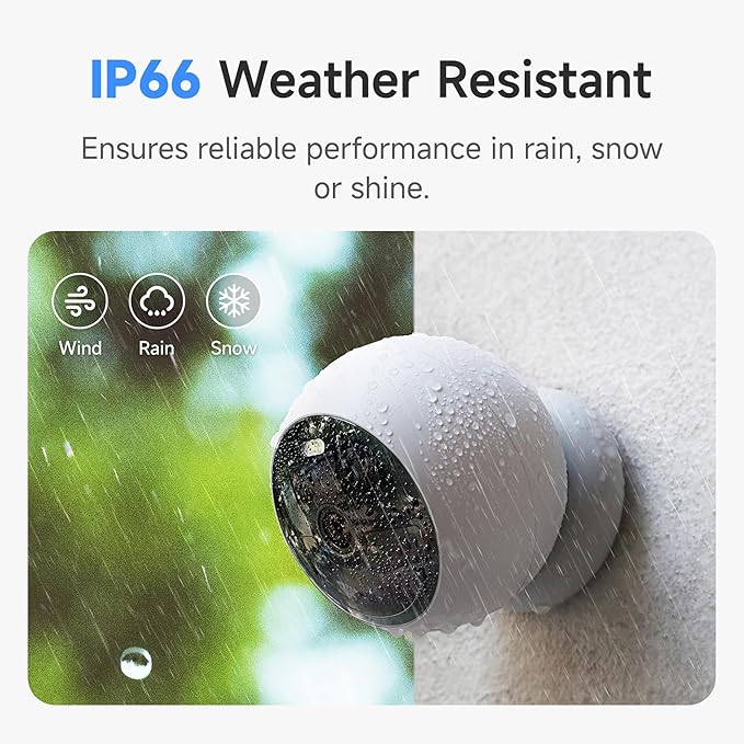 Noorio Security Camera Wireless Outdoor, B210 2K Indoor Cameras for Home Security AI Motion Detection, 1Min Install Outdoor Camera Battery Powered Color Night Vision, 2-Way Talk with Alexa