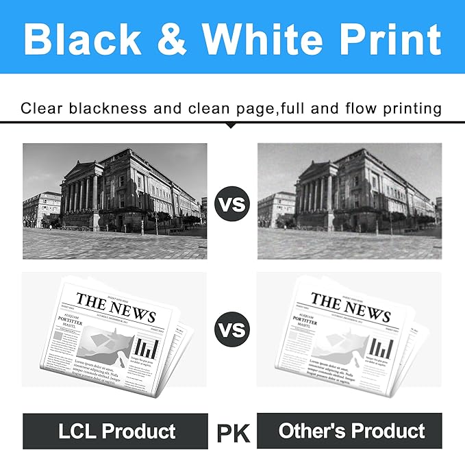 LCL CF258X 58X Toner Cartridge Black High Yield Replacement for HP 58X CF258X 58A CF258A Toner for HP Laserjet Pro M304 M404n M404dn M404dw and MFP M428fdw M428fdn M428dw Printer (2-Pack, NO Chip)