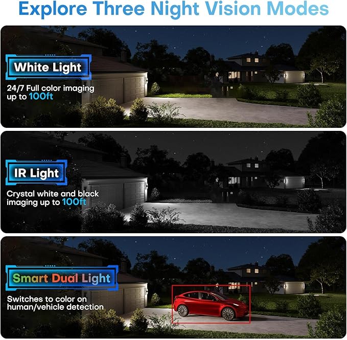 4K Outdoor Turret PoE Camera - 8MP Active Deterrent IP Camera w/Smart Color Night (98ft), 2-Way Audio, Human/Vehicle Detection, Full Metal IP67, 127° Wide Angle, 120dB WDR, Hik-Connect/SADP