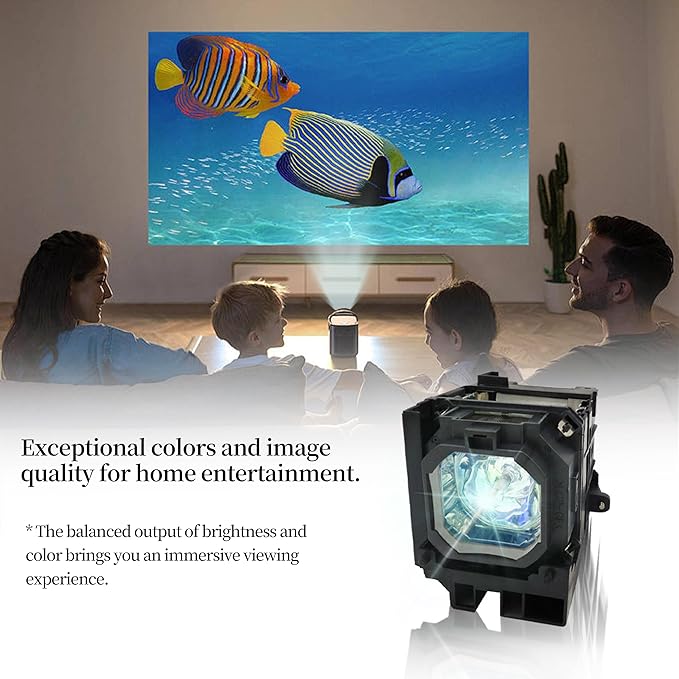 NP06LP Replacement Projector Lamp Bulb Compatible with NEC NP1150 NP1200 NP1250 NP2150 NP2200 NP2250 NP3150 NP3151 NP3151W NP3250 NP3250W NP3200, with Housing