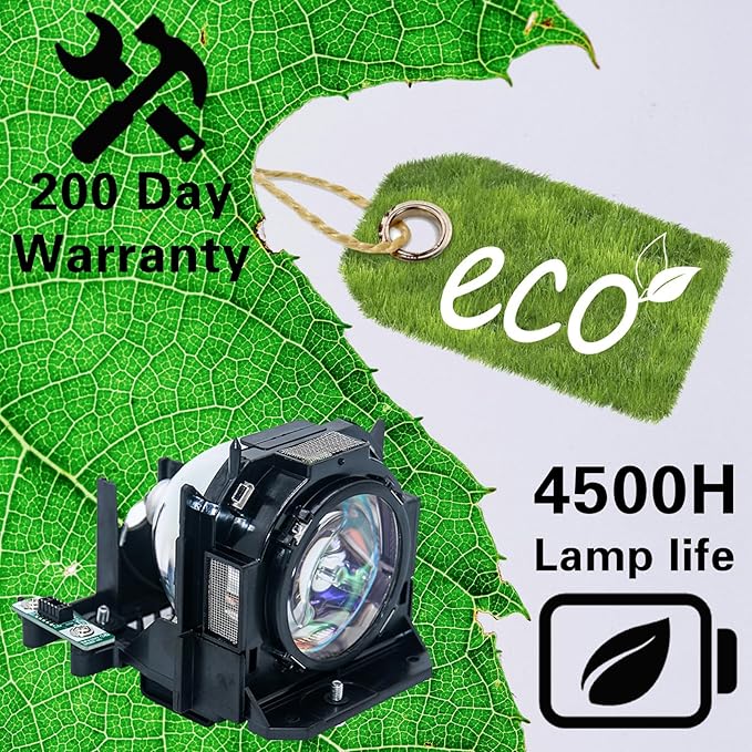 ET-LAD60 Replacement Projector Lamp Bulb for Panasonic PT-D5000 PT-D6000 PT-D6710 PT-DW6300 PT-DZ6700 PT-DZ6710E PT-DZ6700E PT-DZ6700EL PT-DZ6700L PT-DZ6700U PT-DZ6700UL with Housing