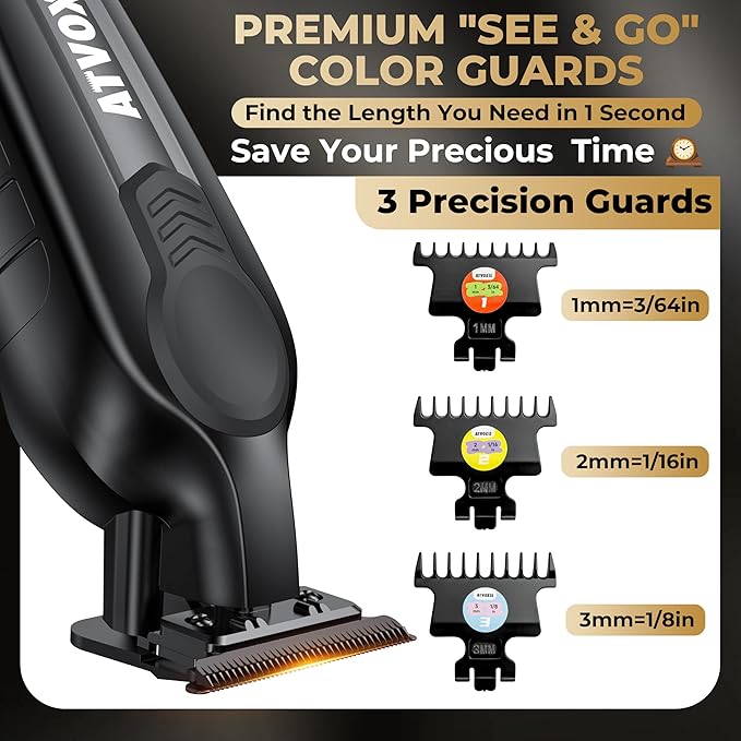 Hair Trimmer for Men, Trimmers for Barbers, Zero Gapped T Liners Clippers, T Blade Trimmer, Line Up Shape Up Edgers Clippers for Men