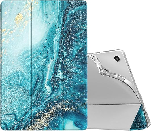 TiMOVO Case for Samsung Galaxy Tab A9+/A9 Plus 11" 2023, Slim Soft TPU Translucent Frosted Back Protective Cover for Galaxy Tab A9+ Tablet SM-X210/X216/X218, Auto Wake/Sleep, Gilding
