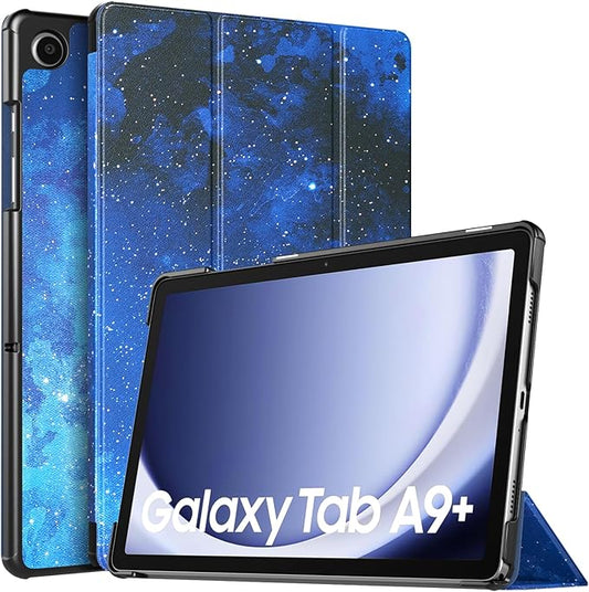 TiMOVO Case for Samsung Galaxy Tab A9+/A9 Plus 11 Inch 2023, Slim Lightweight Stand Hard Back Shell Protective Cover for Galaxy Tab A9+ Tablet SM-X210/X216/X218, Auto Wake/Sleep, Blue Starry Sky