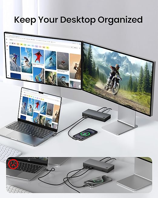 Silkland 20Gbps USB C Data Cable Right Angle, Short 1FT 90 Degree USB C 3.2 Gen 2x2 High Speed Data Transfer Cable, 5K/4K 60Hz Monitor Cable, 240W PD, Type C Data Compatible for SSD, Hub, Dock,eGPU