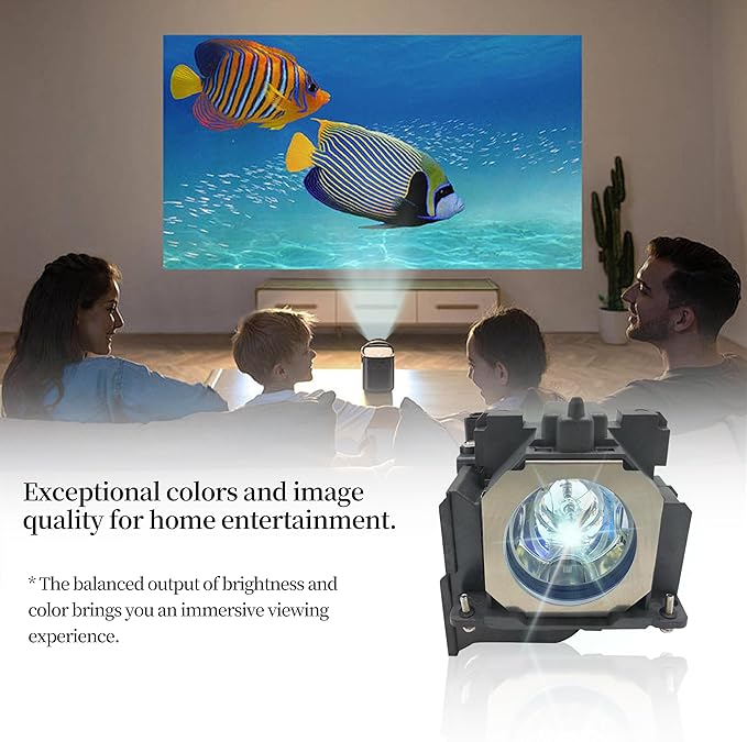ET-LAE300 Replacement Projector Lamp Bulb Compatible with Panasonic PT-EW300,PT-EW540,PT-EW640,PT-EW730,PT-EX510,PT-EX610,PT-EX800,PT-EZ580,PT-EZ770, with Housing
