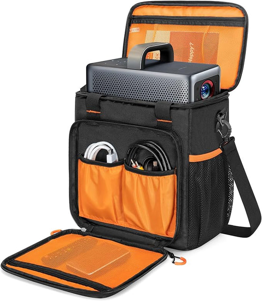 Travel Carrying Case Compatible with Nebula Mars 3/Cosmos Laser 4K/SE, Projector Storage Case Bag with Accessories Pockets(Patent Design)
