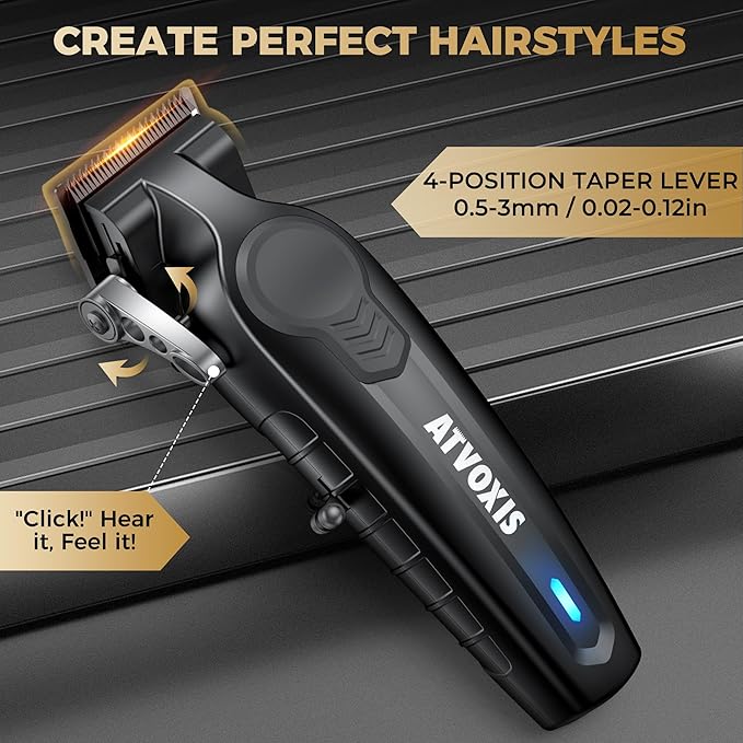 Hair Clippers for Men Professional, Cordless Barber Clippers for Hair Cutting, Maquina para Cortar Pelo De Hombre