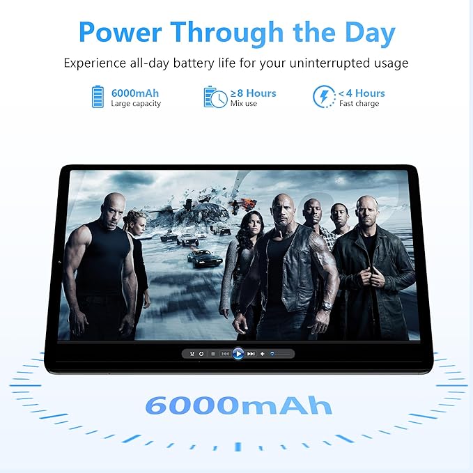 Android Tablet 10 Inch Tablets Android 16, Gemini AI, 120Hz Display, 20GB RAM, 64GB ROM+2TB Expandable, Widevine L1, 6000mAh, GPS, Face ID, Parent Control tablets with Case for Gaming, Car & Home