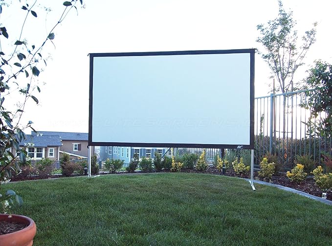 Elite Screens Yard Master 2, 135-INCH 16:9, 4K / 8K Ultra HD, Active 3D, HDR Ready Portable Foldaway Movie Home Theater Projector Screen, REAR Projection - OMS135HR2