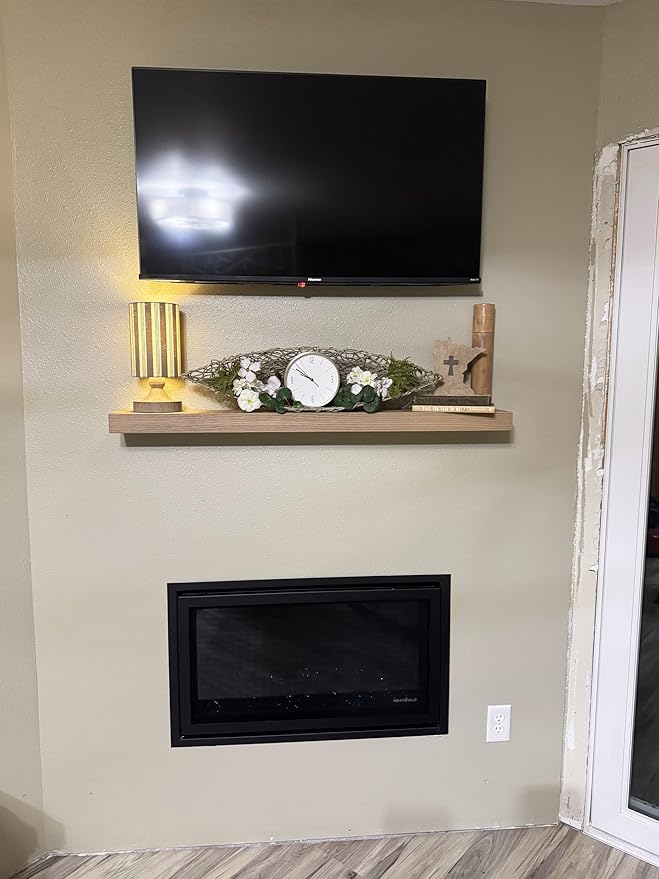 joelsantiques - 36 Inch Wooden Floating Shelves for Wall - 36x8x2 in - Made of Natural Wood - Heavy Duty Rustic Wall Shelves for Bedroom - Perfect for Living Room, Kitchen - Natural