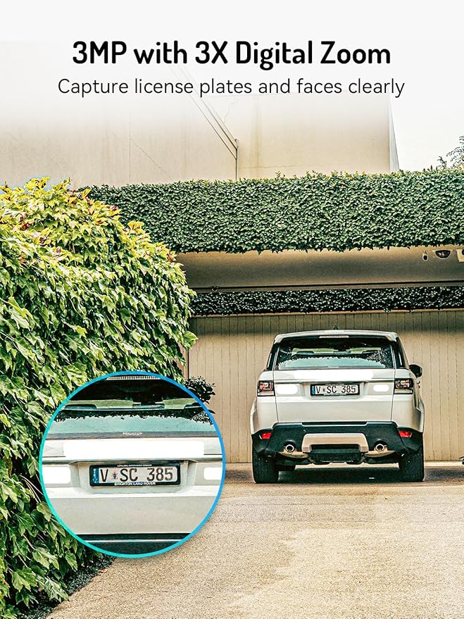 blurams 2K Solar Outdoor Camera Wireless, 360° PTZ Security Cameras Wireless Outdoor with Human Auto Tracking, R/Color Night Vision, Battery Powered, Compatible with Alexa, 2.4GHz Only, 2Pack
