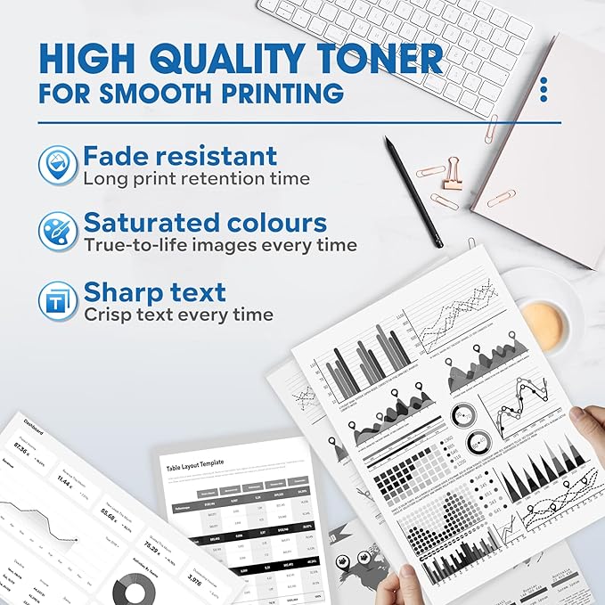 TN-433 TN433BK Toner Cartridge 1 Pack Replacement for Brother TN433 TN433BK Toner Cartridge HL-L8360CDW MFC-L8900CDW Printer Ink