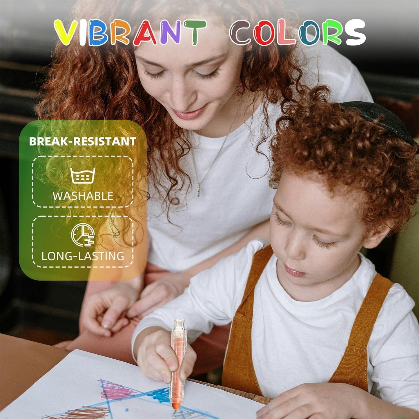 24 Pcs Dustless Chalk Colored twistable Chalk for Blackboard Doodling, Drawing, Writing, Colour Mixture
