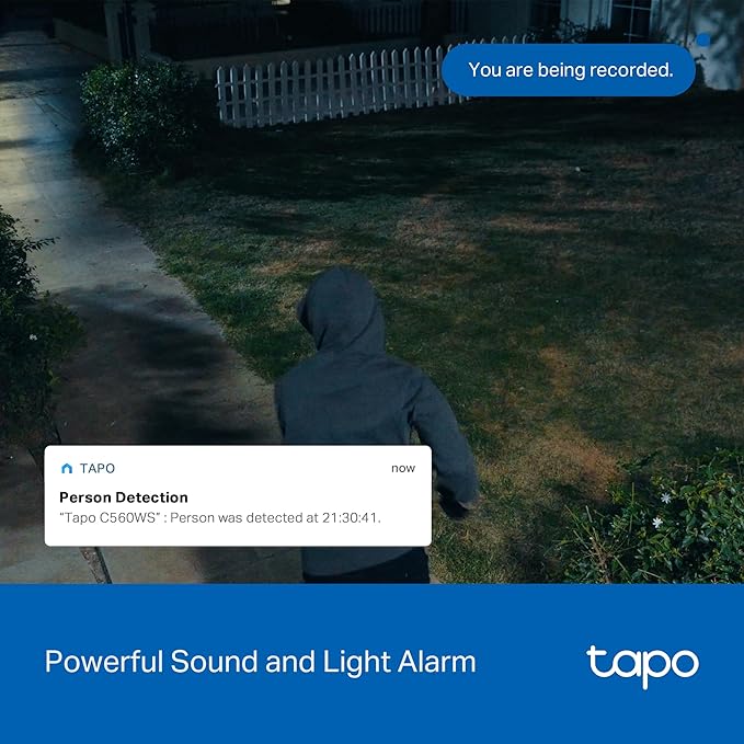 Tapo 4K 8MP Wired Pan/Tilt Outdoor Security Camera, Free Person/Vehicle Detect & 360° View, Color Night, Local AI, SD/Cloud Storage, Works w/Alexa & Google Home, 2.4 GHz WiFi C560WS
