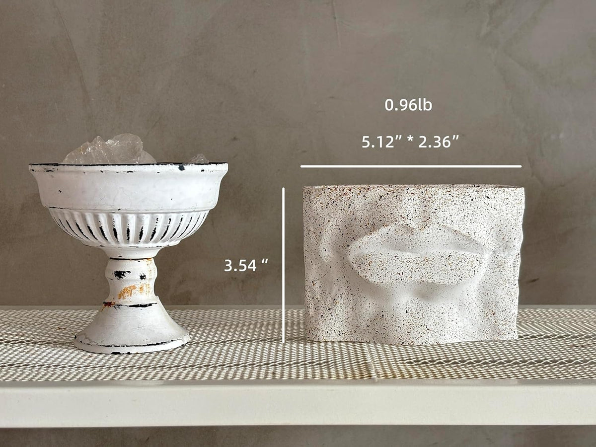 1PC Nordic - Style Textured Concrete Multi - Purpose Toothbrush Holders for Bathroom & Modern Pen Holder for Desk,Cement Toothbrush Stand